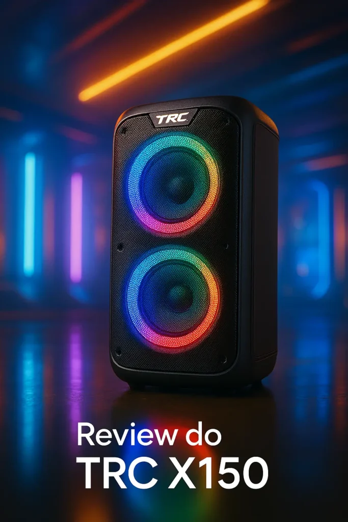TRC X150 Caixa de Som Bluetooth com 150W e LED