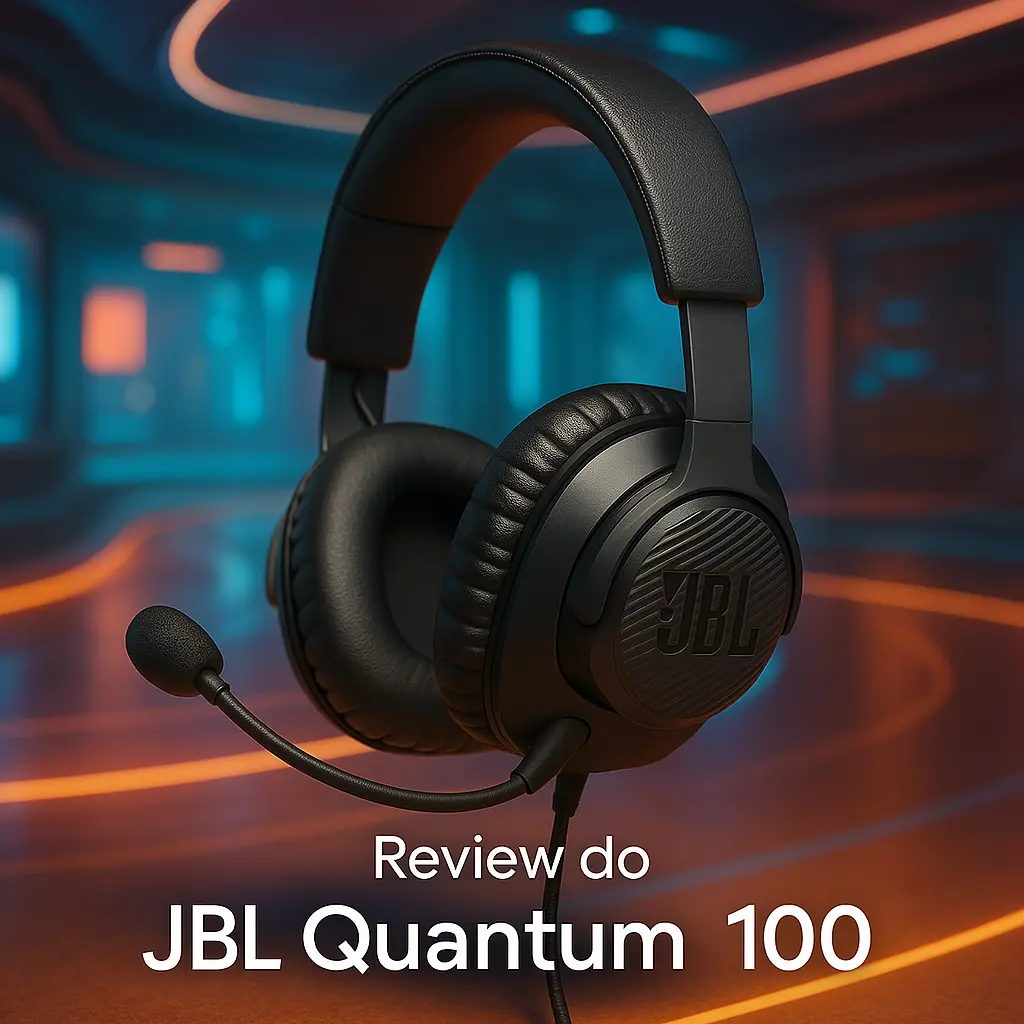 JBL Quantum 100: Headset Gamer com Conforto e Áudio Imersivo