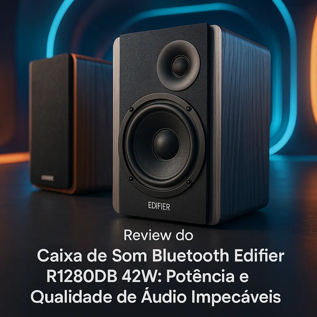 Caixa de Som Bluetooth Edifier R1280DB 42W: Potência e Qualidade de Áudio Impecáveis