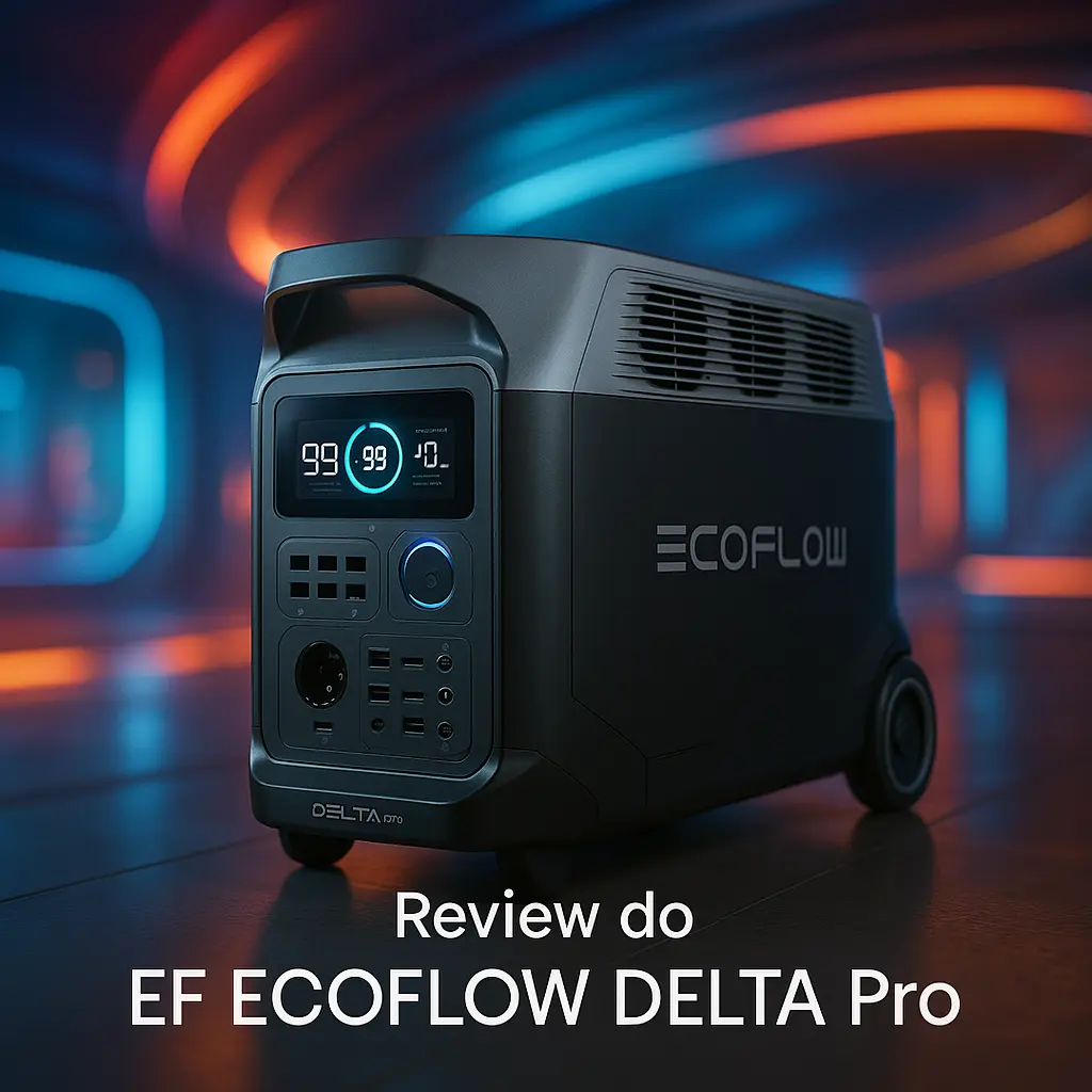 EF ECOFLOW Delta Pro Portable Power Station 3600 Wh: Energia Solar, Armazenamento Expansível e Muito Mais!