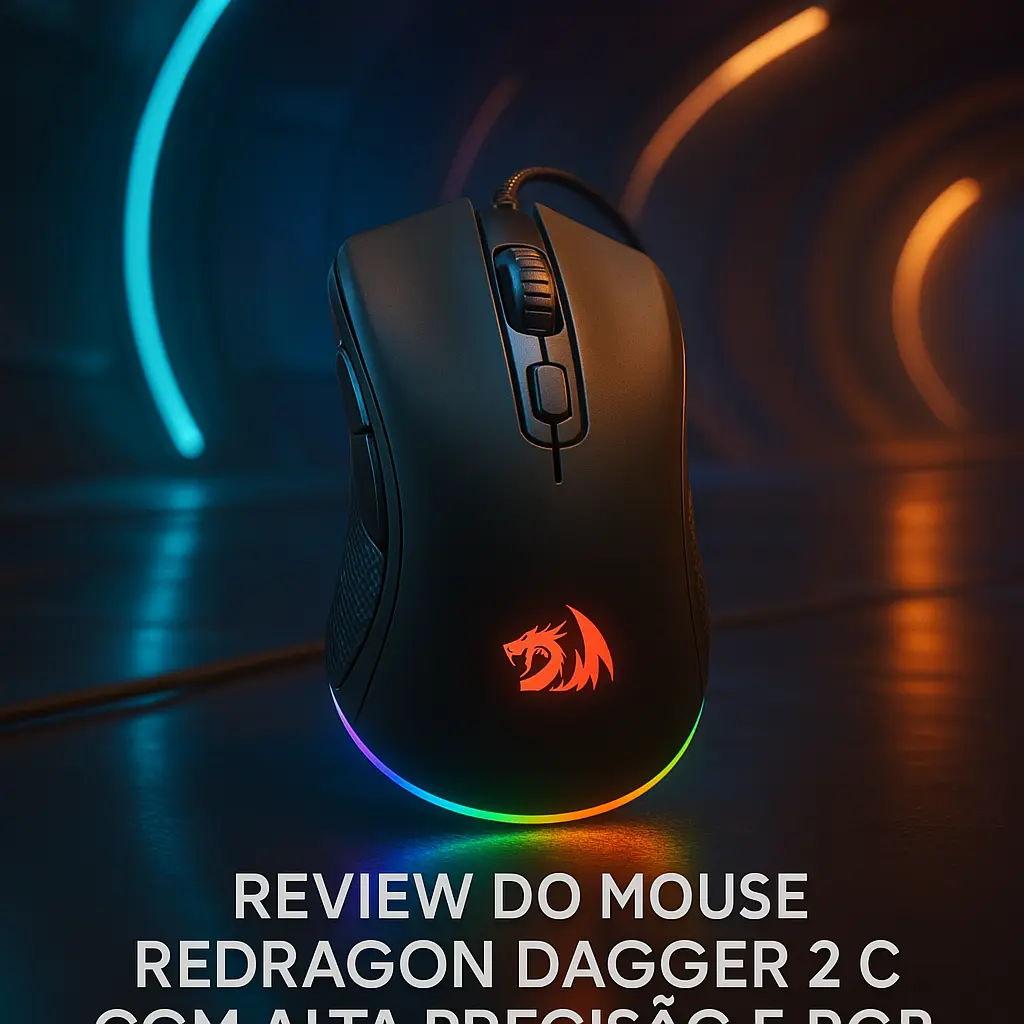 Mouse Redragon Dagger 2 com Alta Precisão e RGB