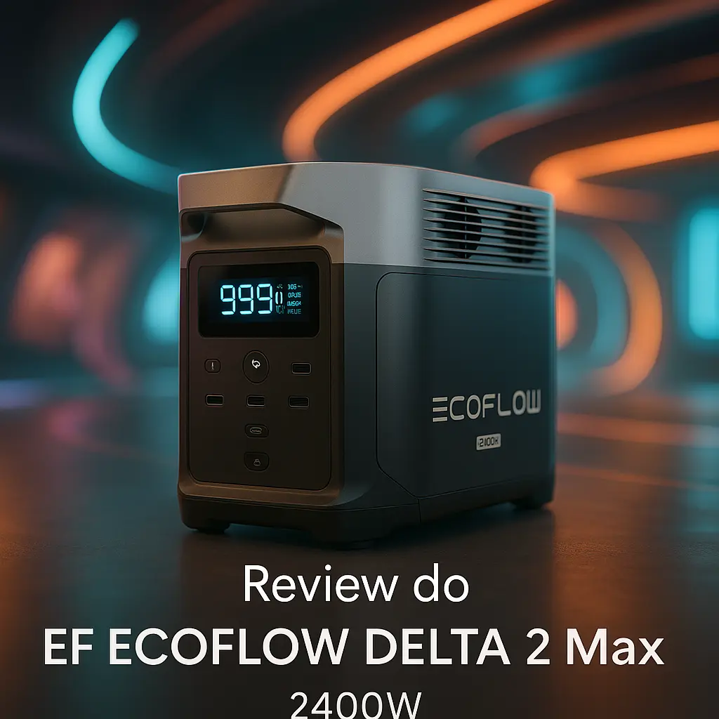 EF ECOFLOW DELTA 2 Max: Estação de Energia Portátil Solar de 2400W