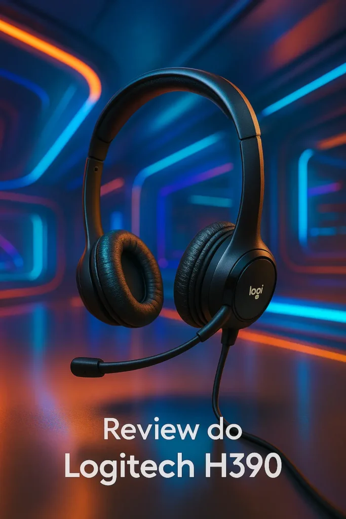 Headset Logitech H390 com conforto e redução de ruído