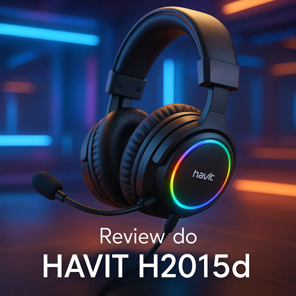 Headset HAVIT H2015d com microfone e som imersivo
