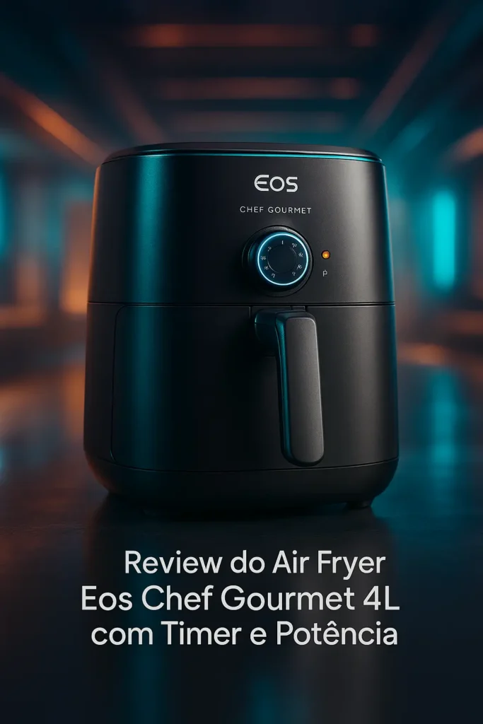 Air Fryer Eos Chef Gourmet 4L com Timer e Potência