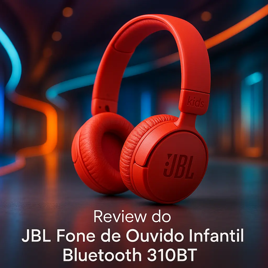 JBL Fone de Ouvido Infantil Bluetooth 310BT - Vermelho: Qualidade e Segurança para os Pequenos