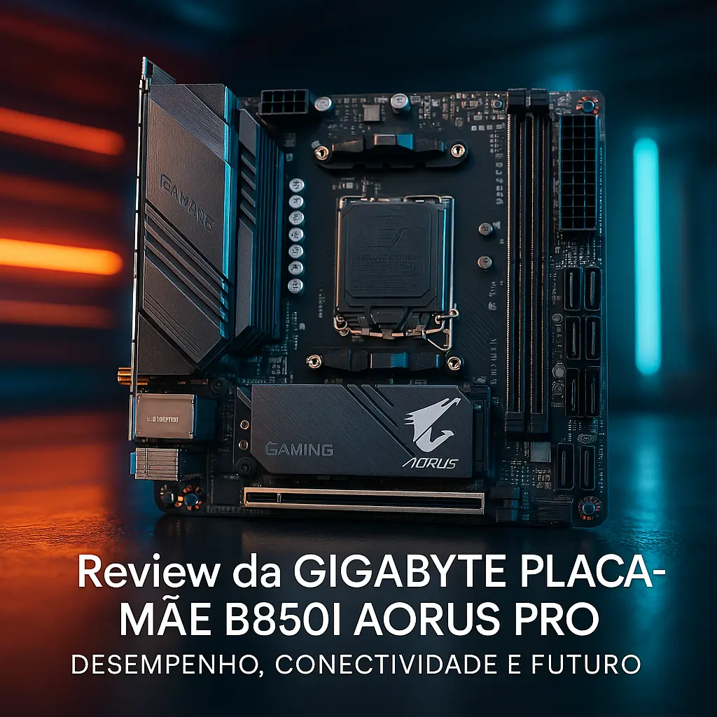 GIGABYTE Placa-mãe B850I AORUS PRO: Desempenho, Conectividade e Futuro
