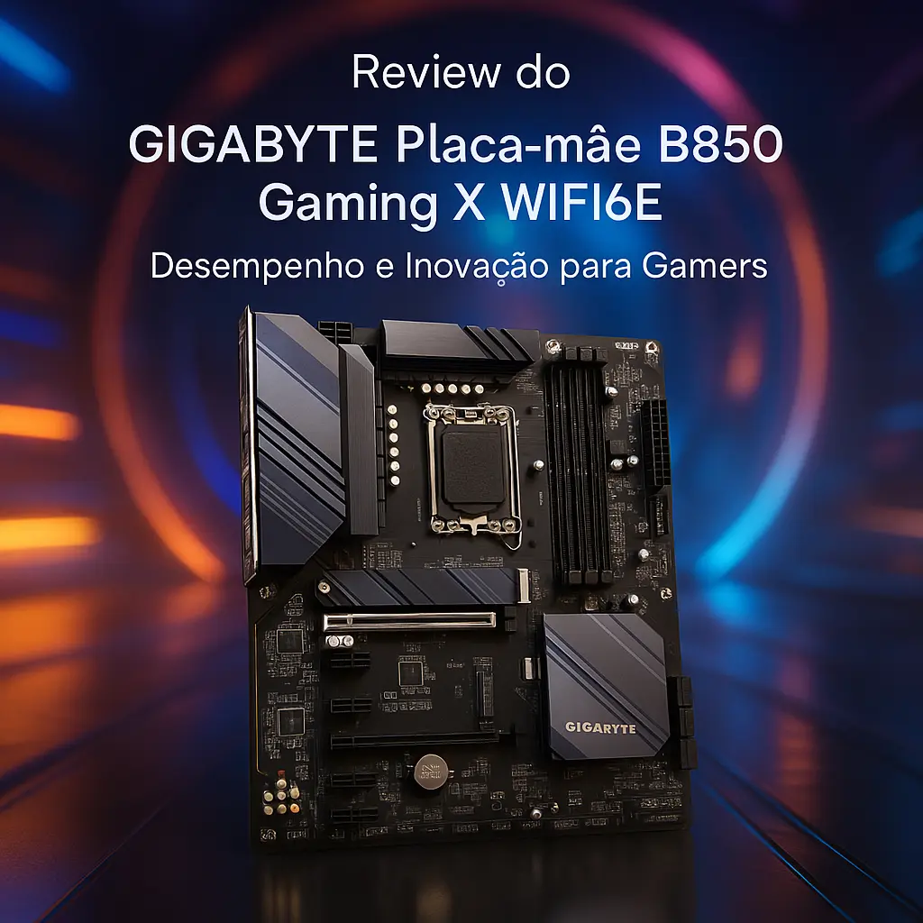 GIGABYTE Placa-mãe B850 Gaming X WIFI6E: Desempenho e Inovação para Gamers