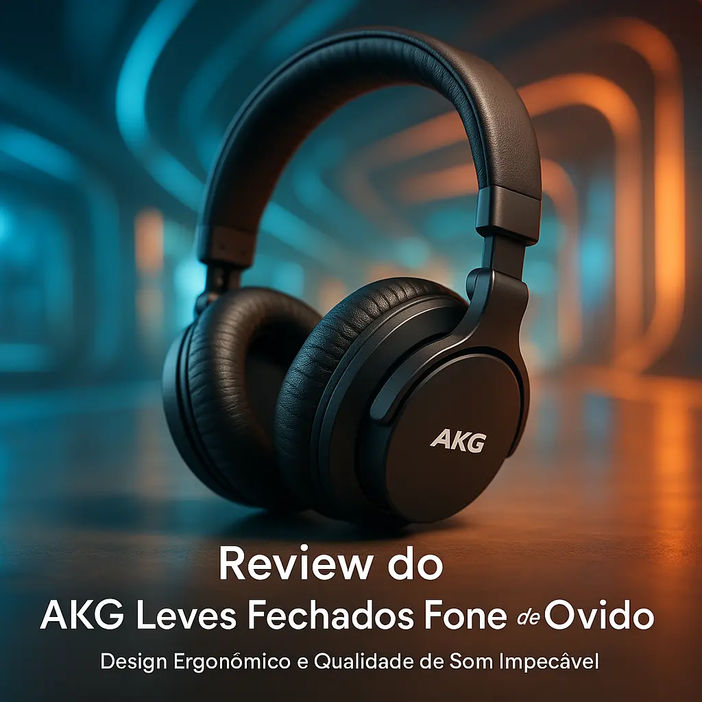 Akg Leves Fechados Fone de Ouvido: Design Ergonômico e Qualidade de Som Impecável