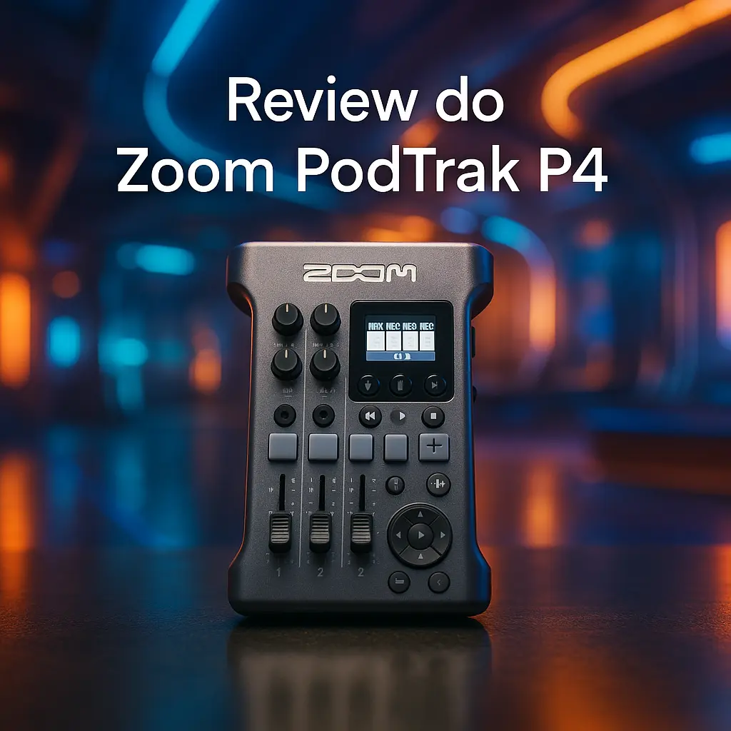 Zoom PodTrak P4: O Gravador de Podcast Ideal para Criadores de Conteúdo
