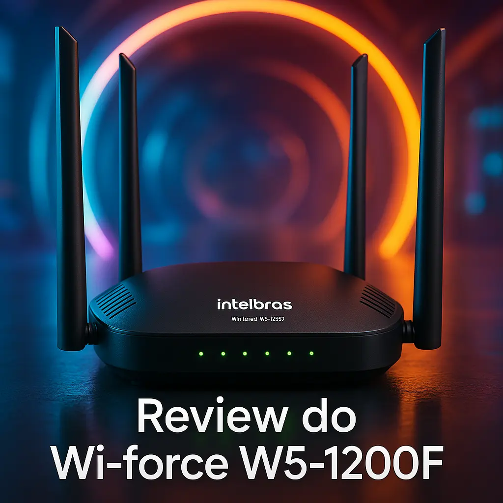 Roteador Wireless Intelbras Wi-force W5-1200F Preto: Alto Desempenho e Conectividade Imbatível