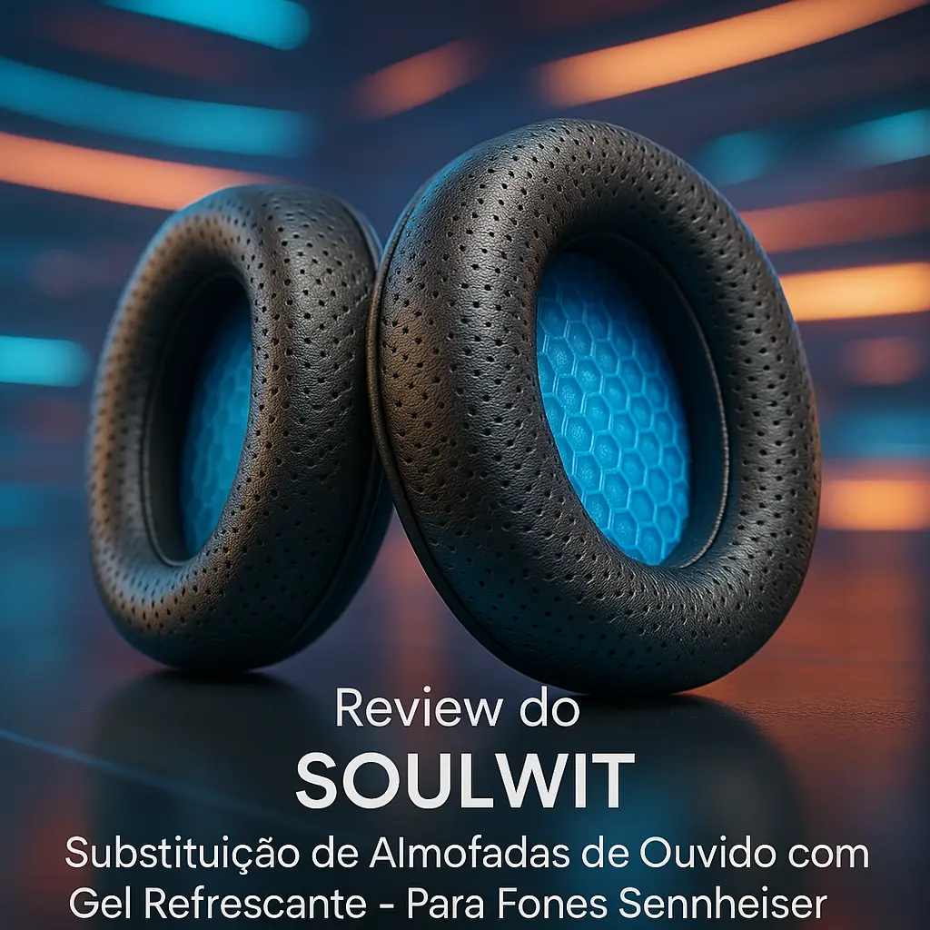 SOULWIT Substituição de Almofadas de Ouvido com Gel Refrescante - Para Fones Sennheiser