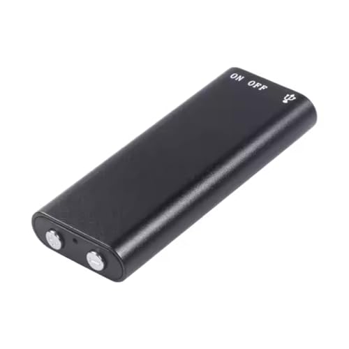 Genérico Mini Gravador Voz Som Digital Super Pequeno - Micro Embutido, 8GB, 96 Horas de Gravação, USB 2.0, 3 Em 1 Mp3 Player