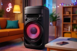 Caixa Acústica LG Xboom RNC9 - Multi Bluetooth, Graves Potentes, Entrada de Microfone e Guitarra