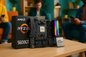 Kit Upgrade AMD Ryzen 5 5600GT com DDR4 RGB: Desempenho Imediato