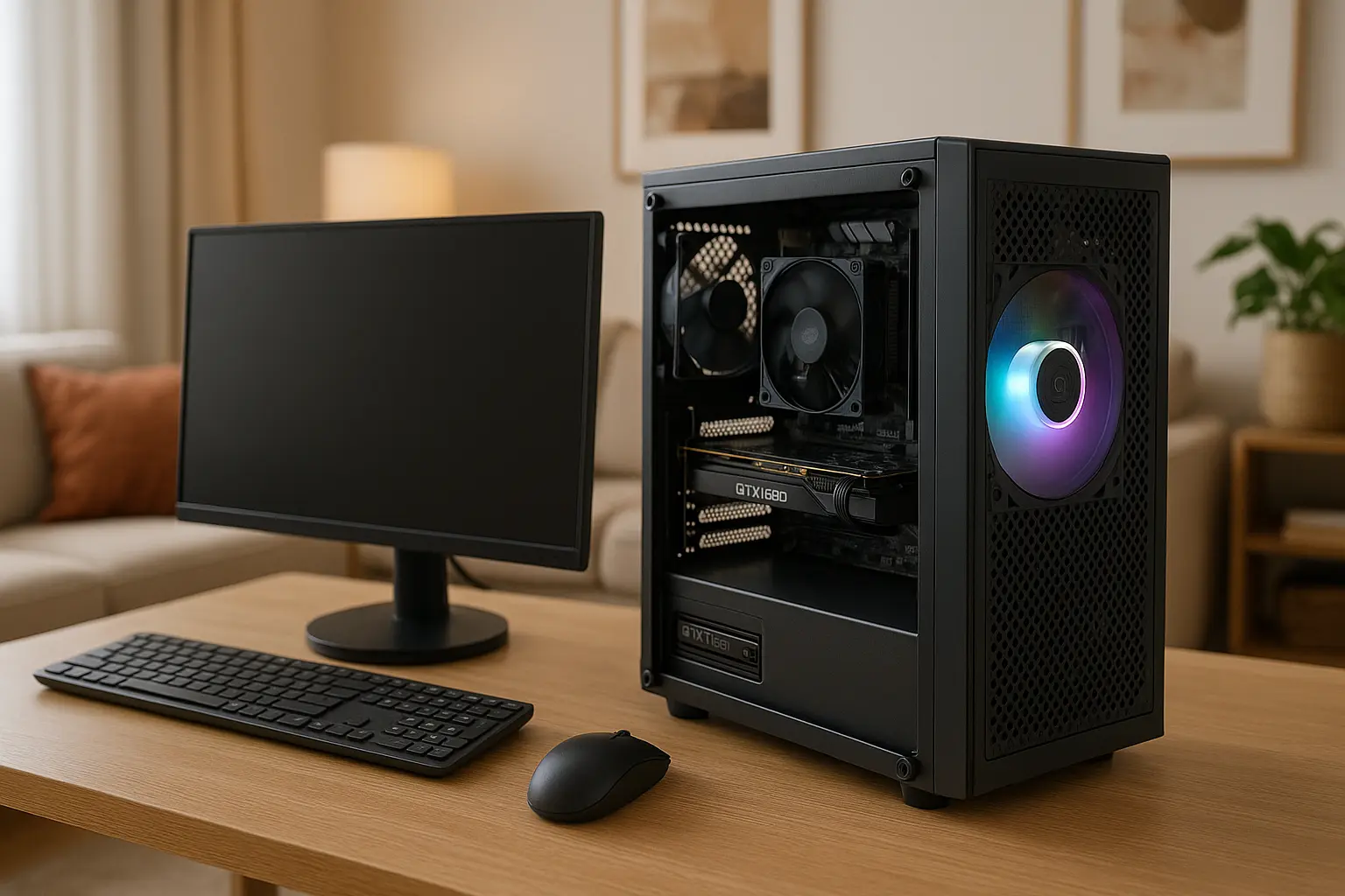 Monte seu PC: i3-14100F, GTX 1650, 16GB, 480GB SSD