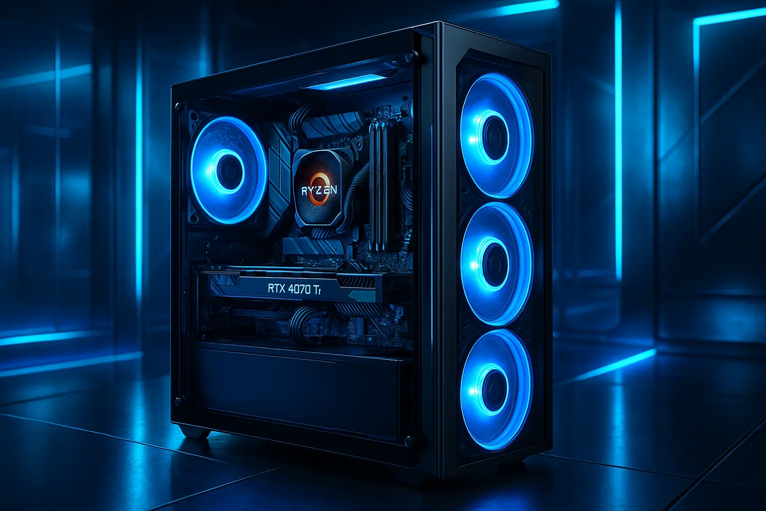 Monte seu PC: Ryzen 7 7700X, RTX 4070 Ti Super, 32GB, 1TB SSD