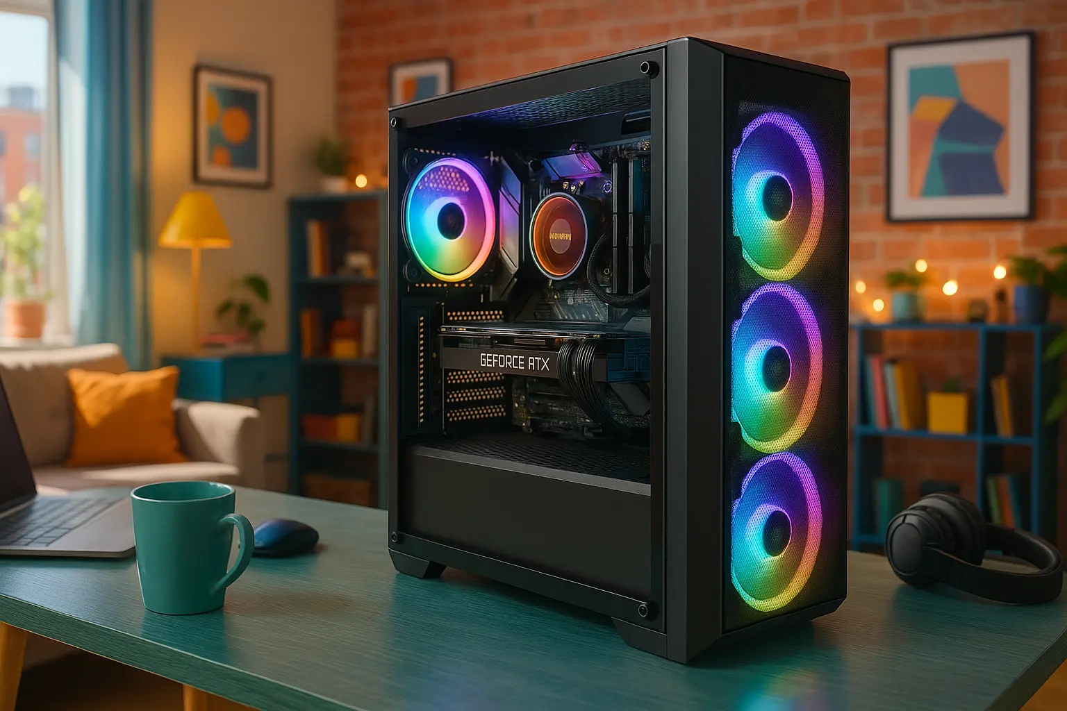 Monte seu PC: Ryzen 7 5700X3D, RTX 4070 Super, 16GB, 512GB SSD