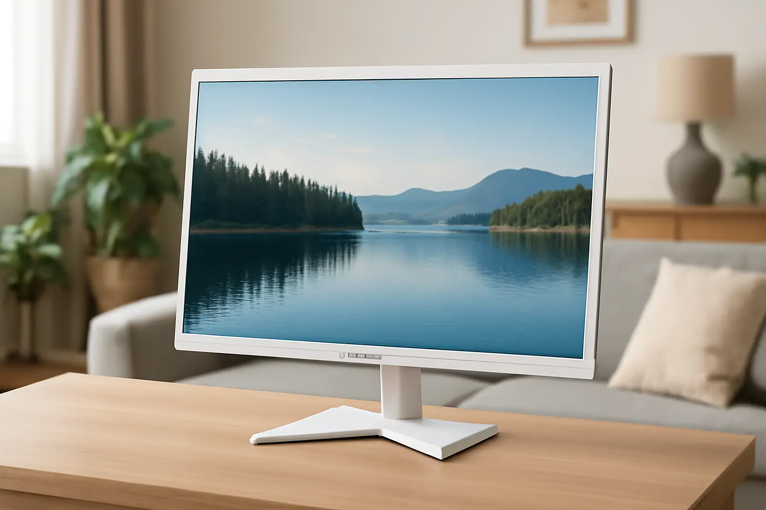 Monitor LED 21.5 Branco BrazilPC: Full HD e Desempenho Confiável
