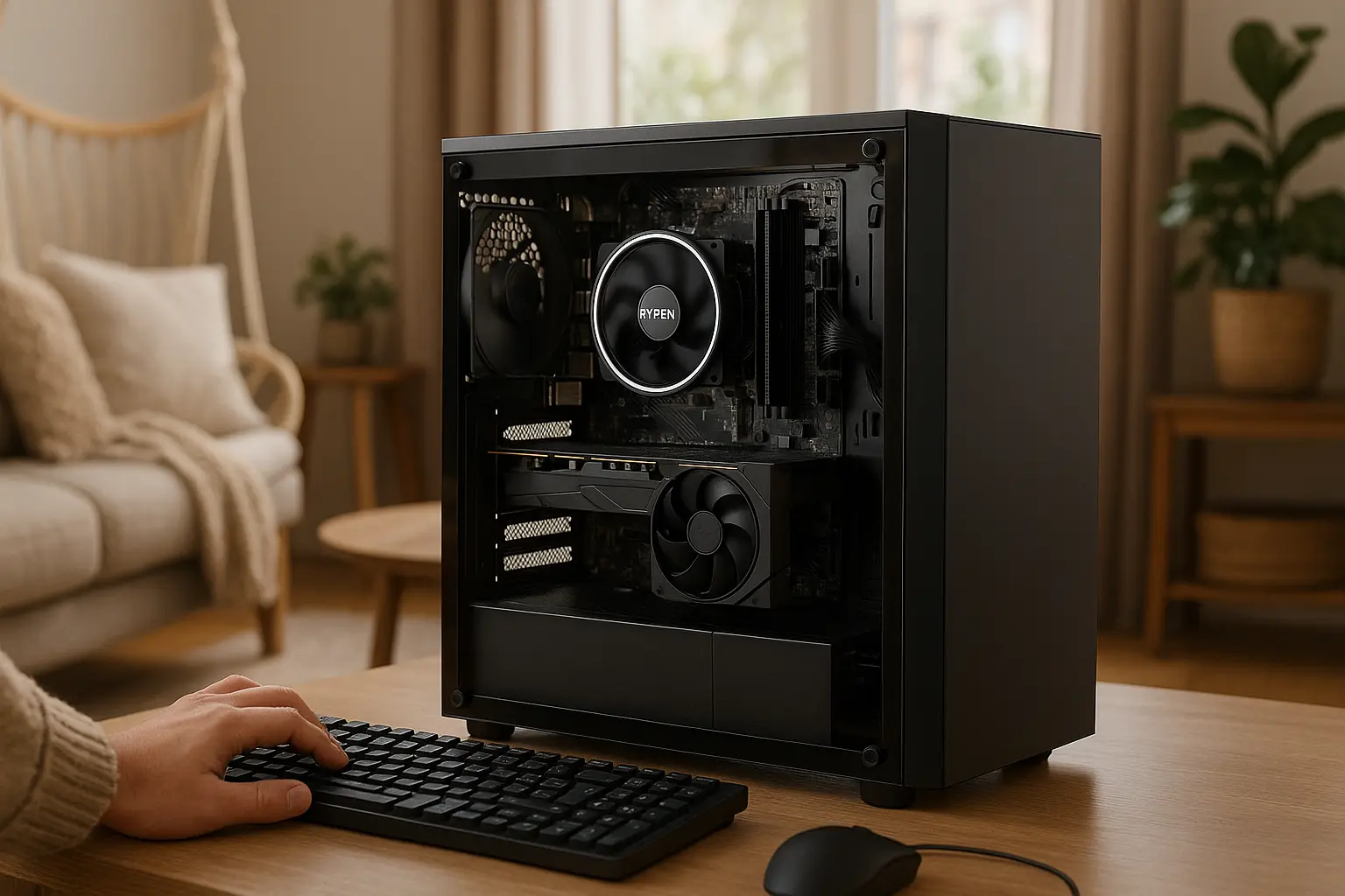 Monte seu PC: Ryzen 5 8600G, 16GB, 512GB SSD