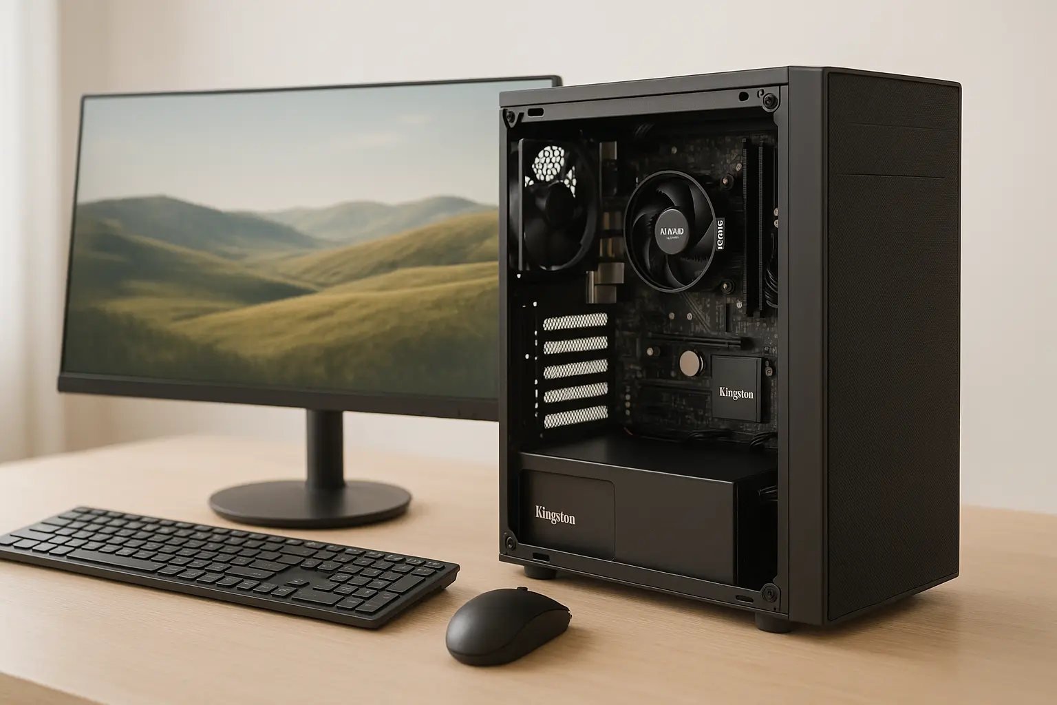 Monte seu PC: Ryzen 5 8600G, 16GB, 480GB SSD