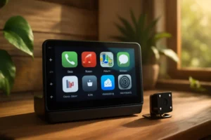 Kit Central Multimídia Automotivo 7 Polegadas Full Touch: CarPlay, Android Auto e Câmera de Ré