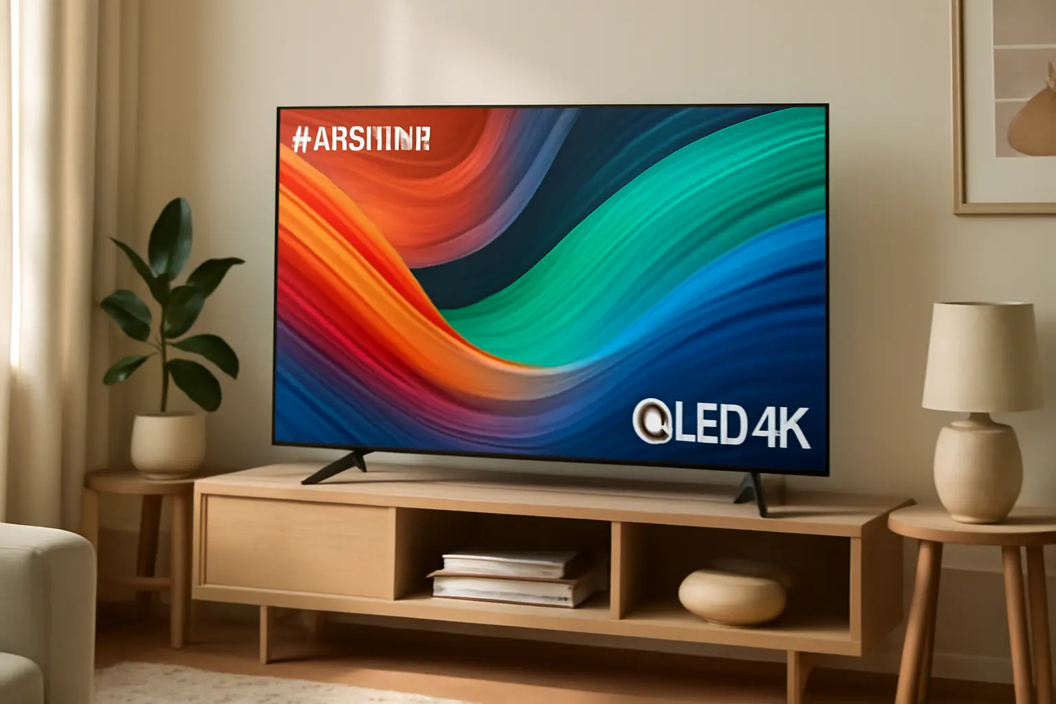 Samsung Smart TV 55" QLED 4K 55Q65D - Tecnologia de Pontos Quânticos, Design AirSlim