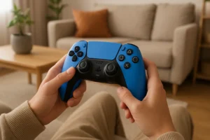 Controle Dualsense Starlight Blue: Estilo, Conforto e Imersão