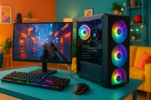 PC Gamer AMD Ryzen 5 4600G com Monitor e Kit: Potência e Custo-benefício