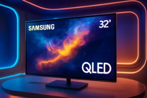 Samsung Smart TV QLED 32" Full HD QN32LS03C: Tela Matte, Gaming Hub e Suporte de Parede Incluso