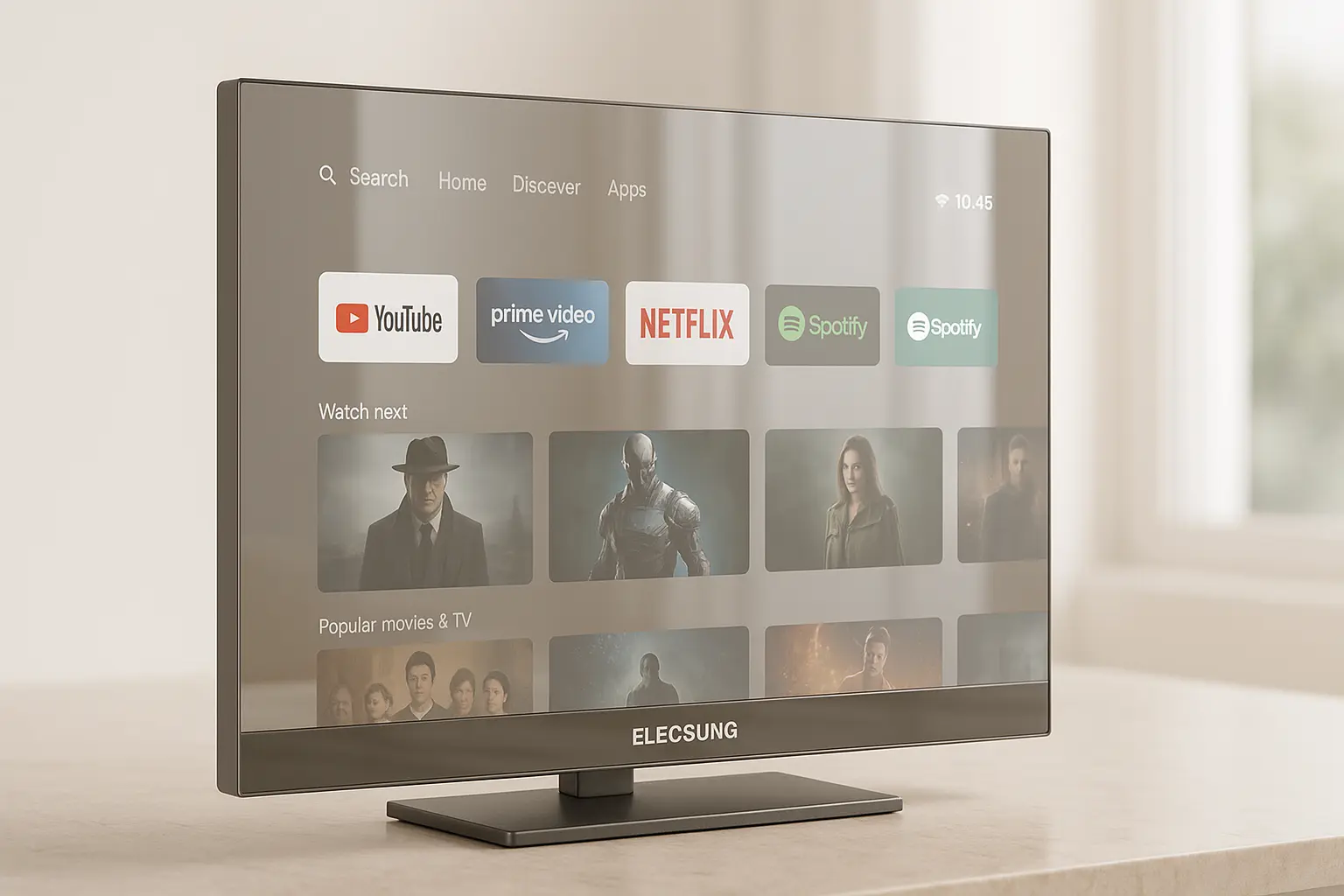 Elecsung TV Espelhada 27” com Android e IP66 à Prova d’Água