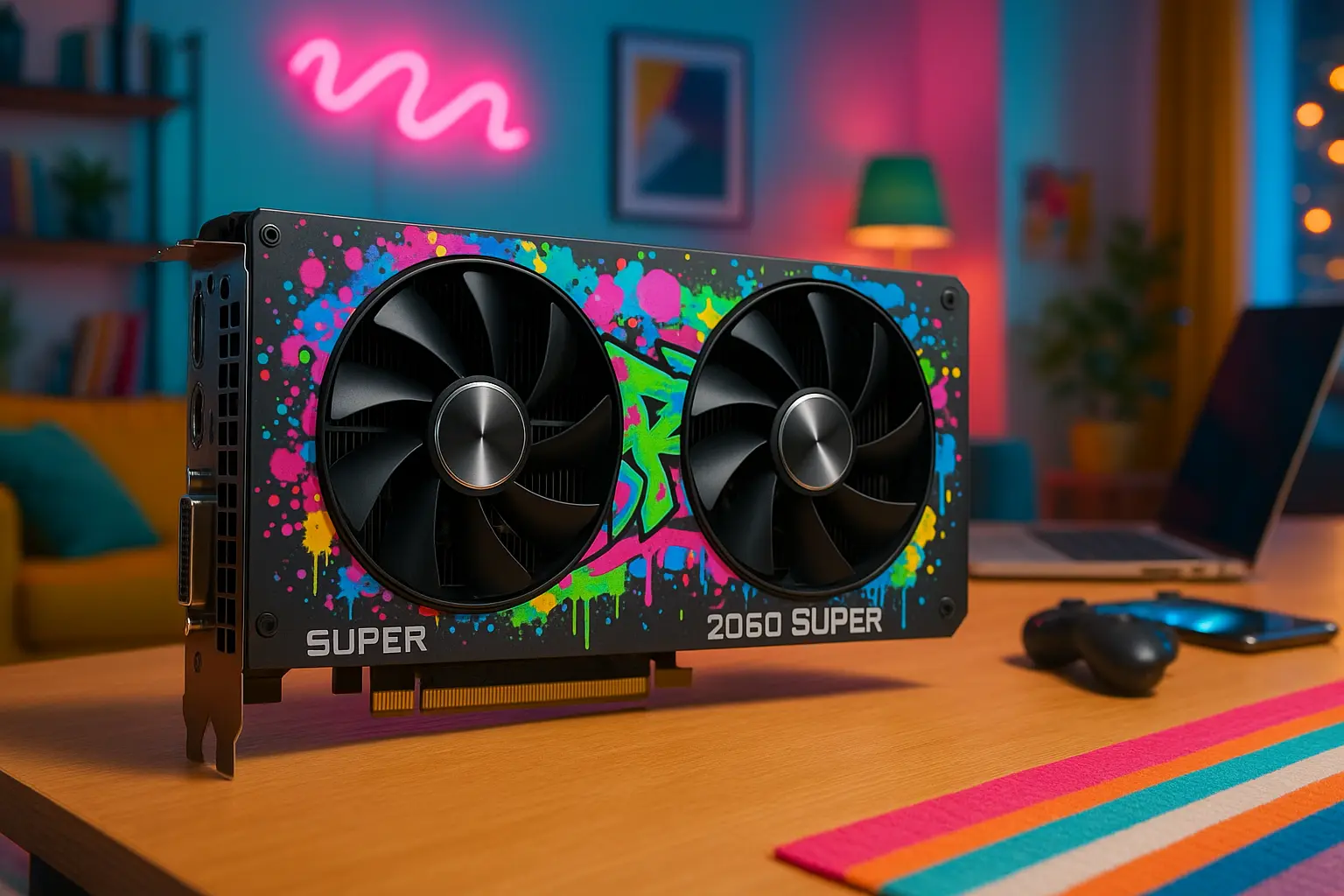 GPU RTX 2060 SUPER 8GB Graffiti Series: Desempenho e Estilo