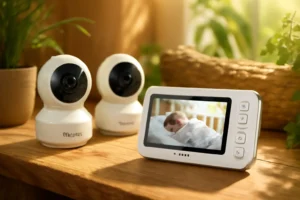 VTech Monitor de Bebê VM350-2: 2 Câmeras, Visão Noturna e Áudio Bidirecional