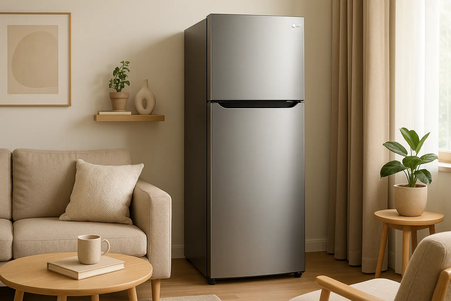 Geladeira LG Top Freezer Inox 395L: Eficiência Silenciosa e Econômica
