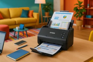 EPSON Scanner WorkForce ES-580W: Eficiência e Conectividade