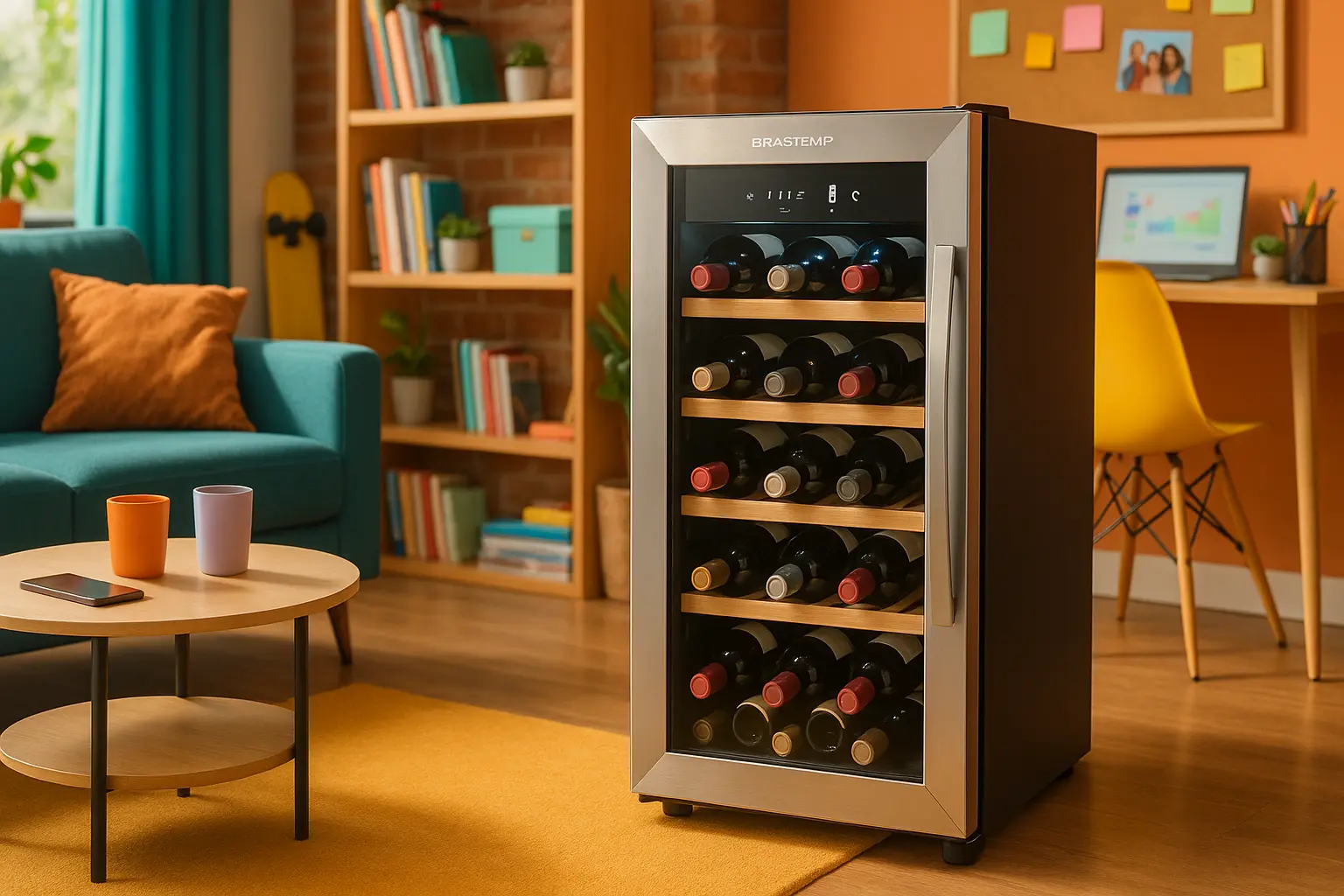 Adega Climatizada Brastemp Dual Zone 33 Garrafas Inox