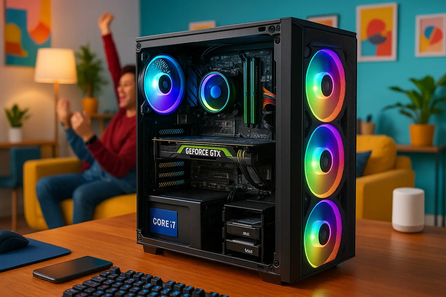 Monte seu PC: i7-4790, GTX 1660 Super, 16GB, 480GB SSD