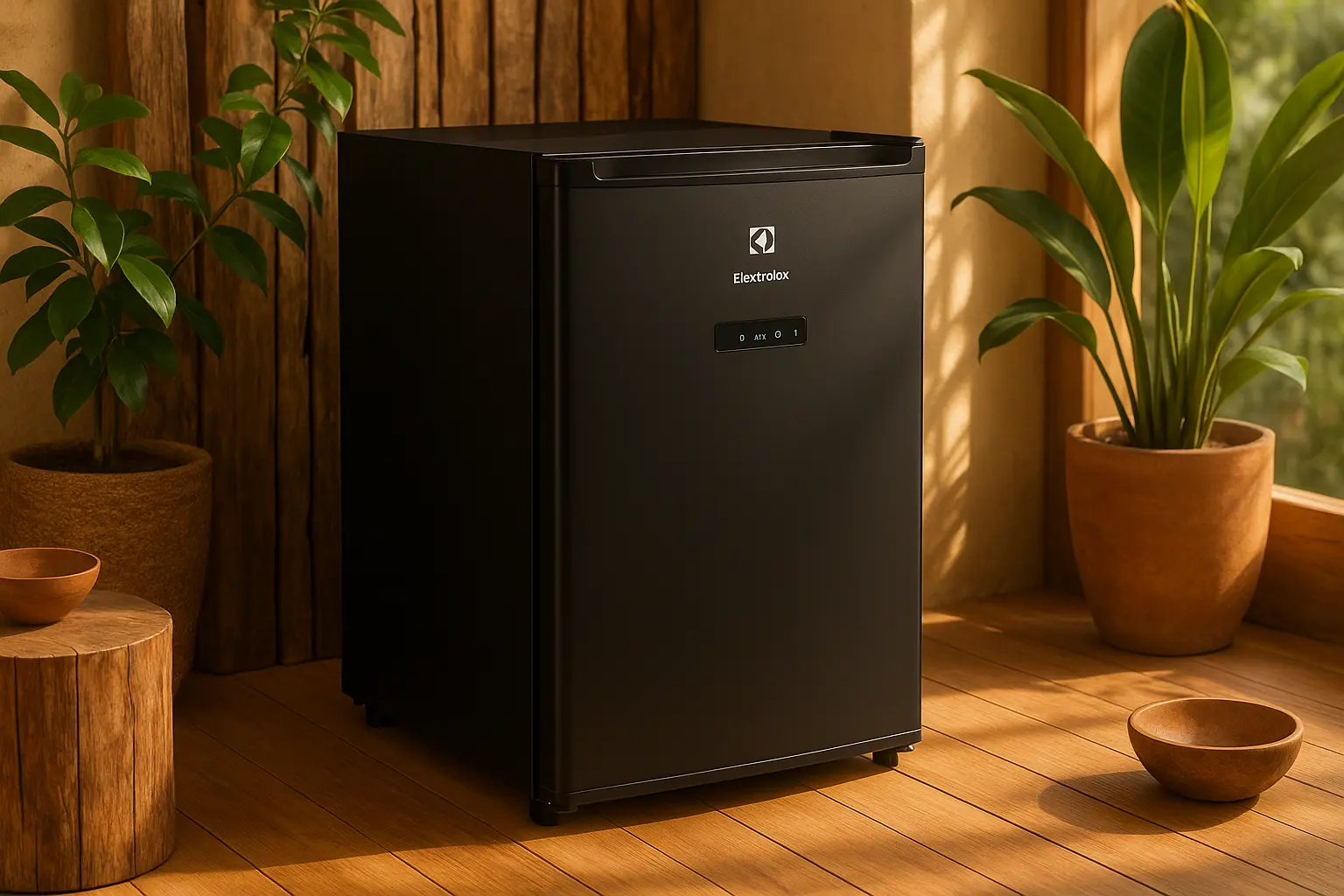 Frigobar Electrolux 90L Efficient: Controle e Estilo Black