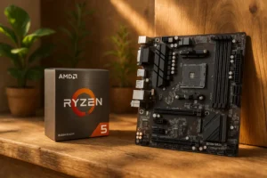 Kit AMD Ryzen 5 5600GT + Gigabyte B550M: Potência e Desempenho