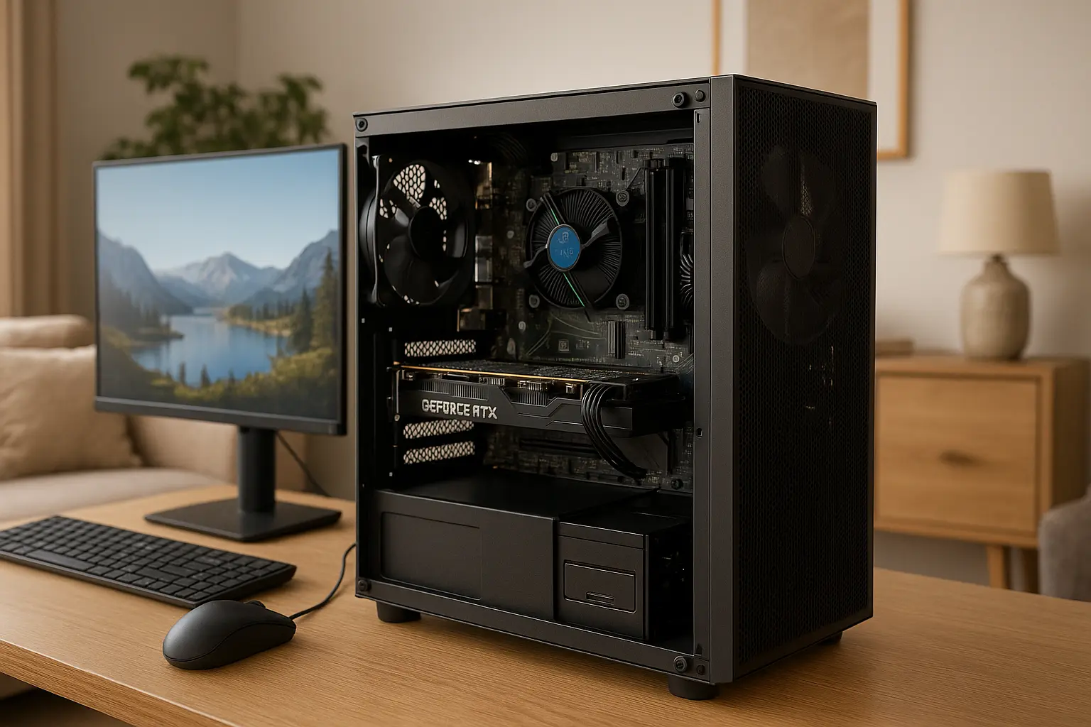 Monte seu PC: i3-13100F, RTX 4060, 16GB, 480GB SSD