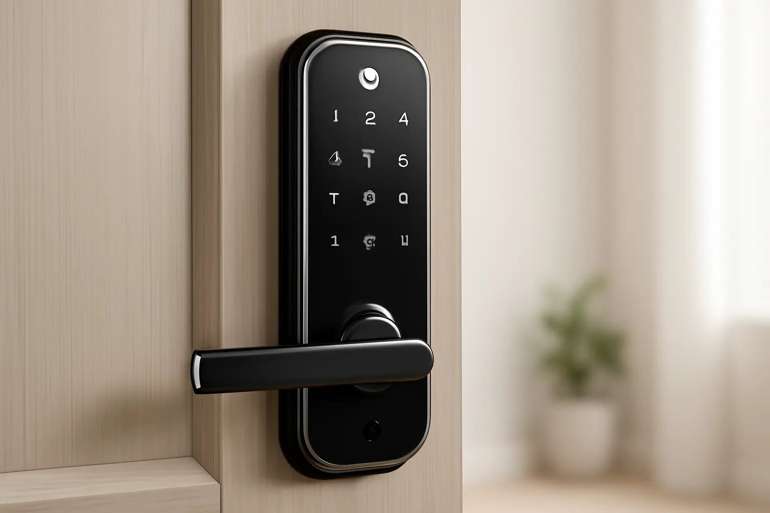 Fechadura Digital YMC 420W Preto Cromado | Yale - Segurança e Praticidade em Sua Casa