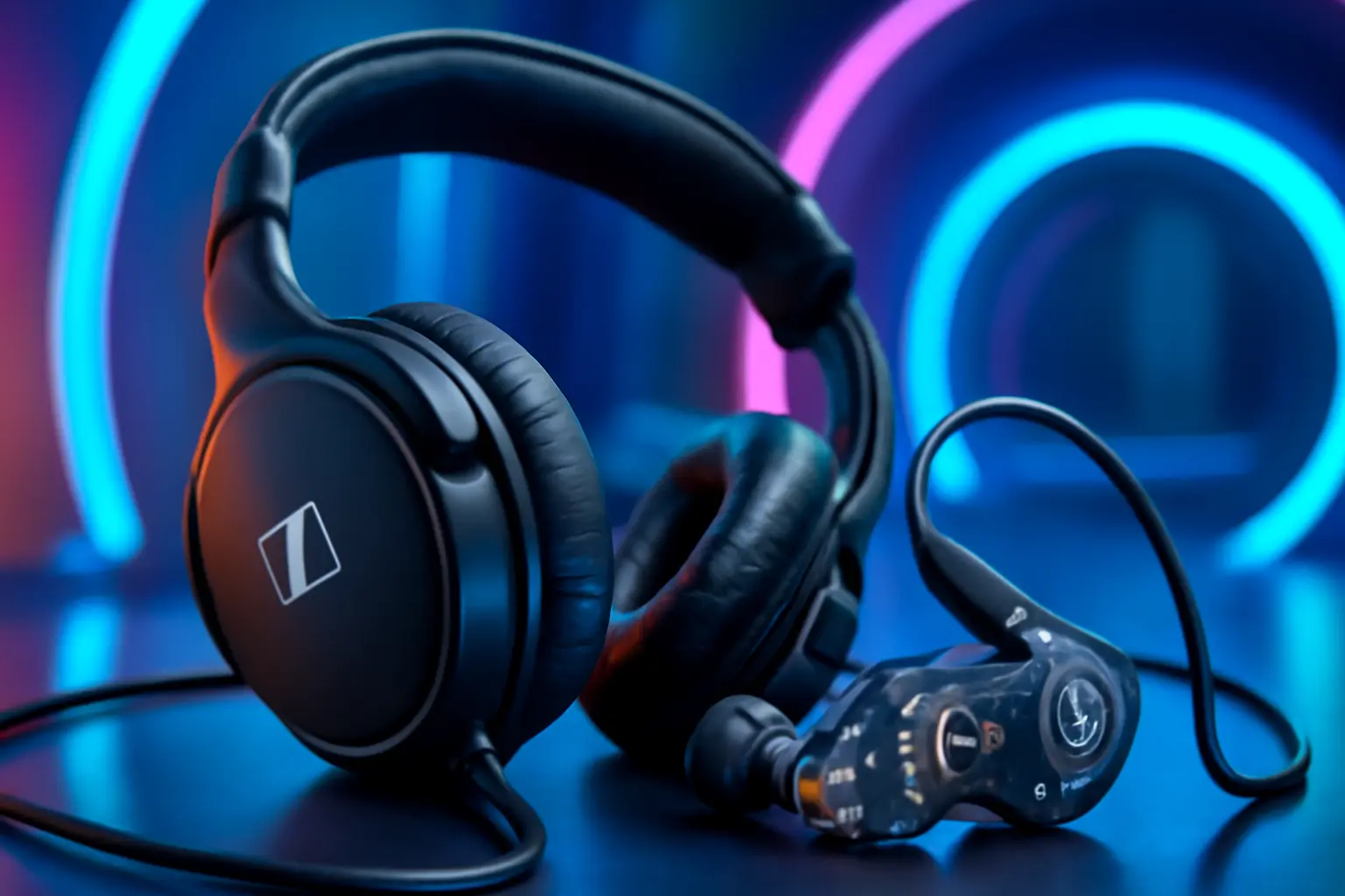 Sennheiser Fones de ouvido e monitores intra-auriculares Mackie, driver duplo (MP-220)