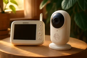 TakTark Babá Eletrônica 3.2" – Visão Noturna, Áudio Bidirecional e Sensor de Temperatura