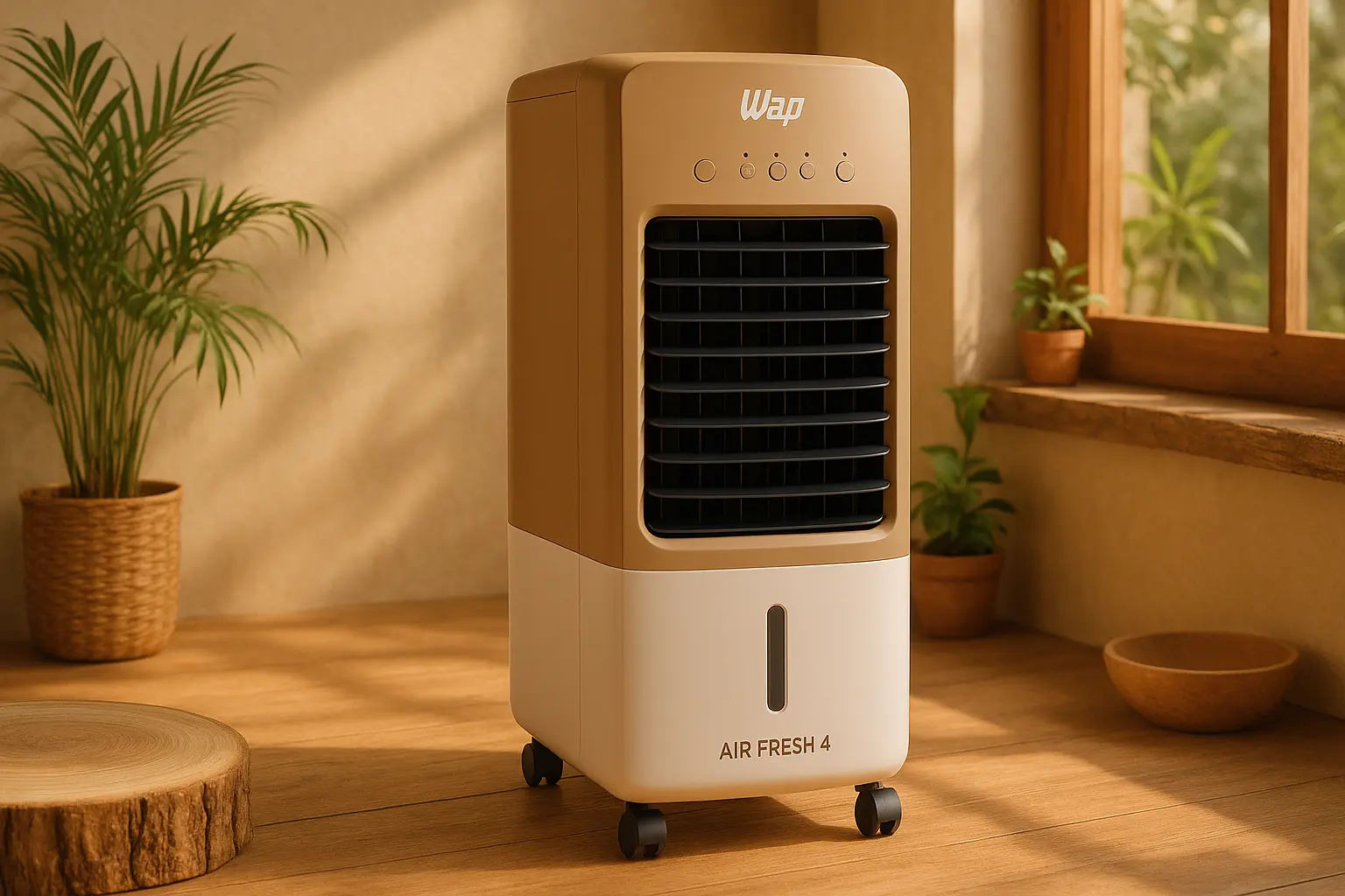 WAP Climatizador AIR FRESH 4 em 1: Baixo Ruído e Essência