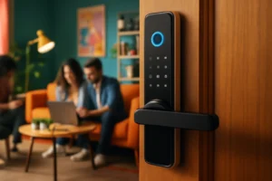 Fechadura Digital Biométrica Primebras Athenas Madeira Tuya: Praticidade e Segurança