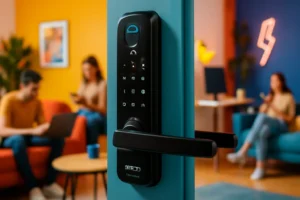 Fechadura Digital de Embutir Wi-Fi com Biometria, Elsys ESF-DE4000B: Segurança e Comodidade ao Seu Alcance