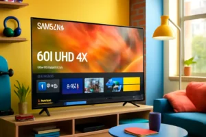 Samsung Smart TV 60" UHD 4K 60DU7700 - Processador Crystal 4K, Gaming Hub