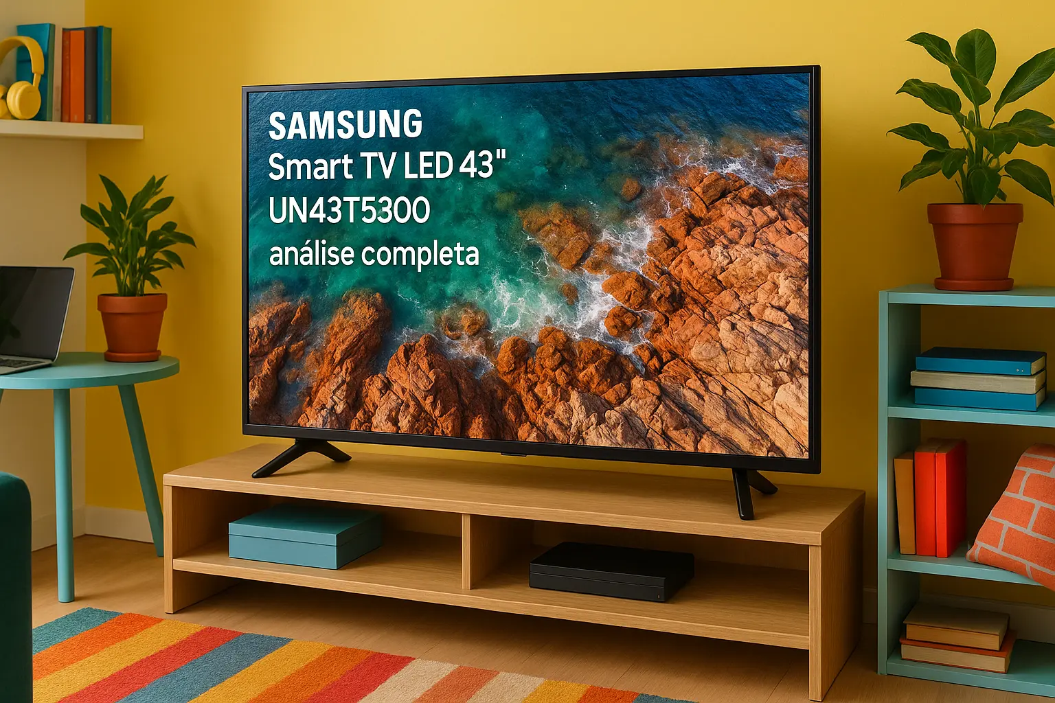 Samsung Smart TV LED 43" UN43T5300: análise completa e sem filtros