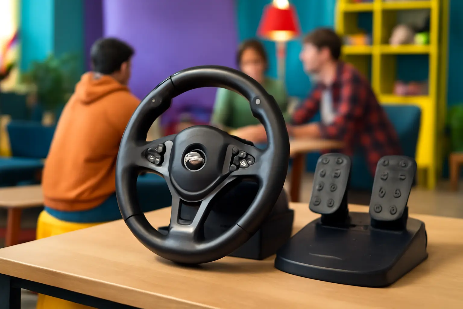 Volante Gamer com Pedal GW180 Vinik para PC / PS4 / Xbox / Switch: Conforto e Desempenho