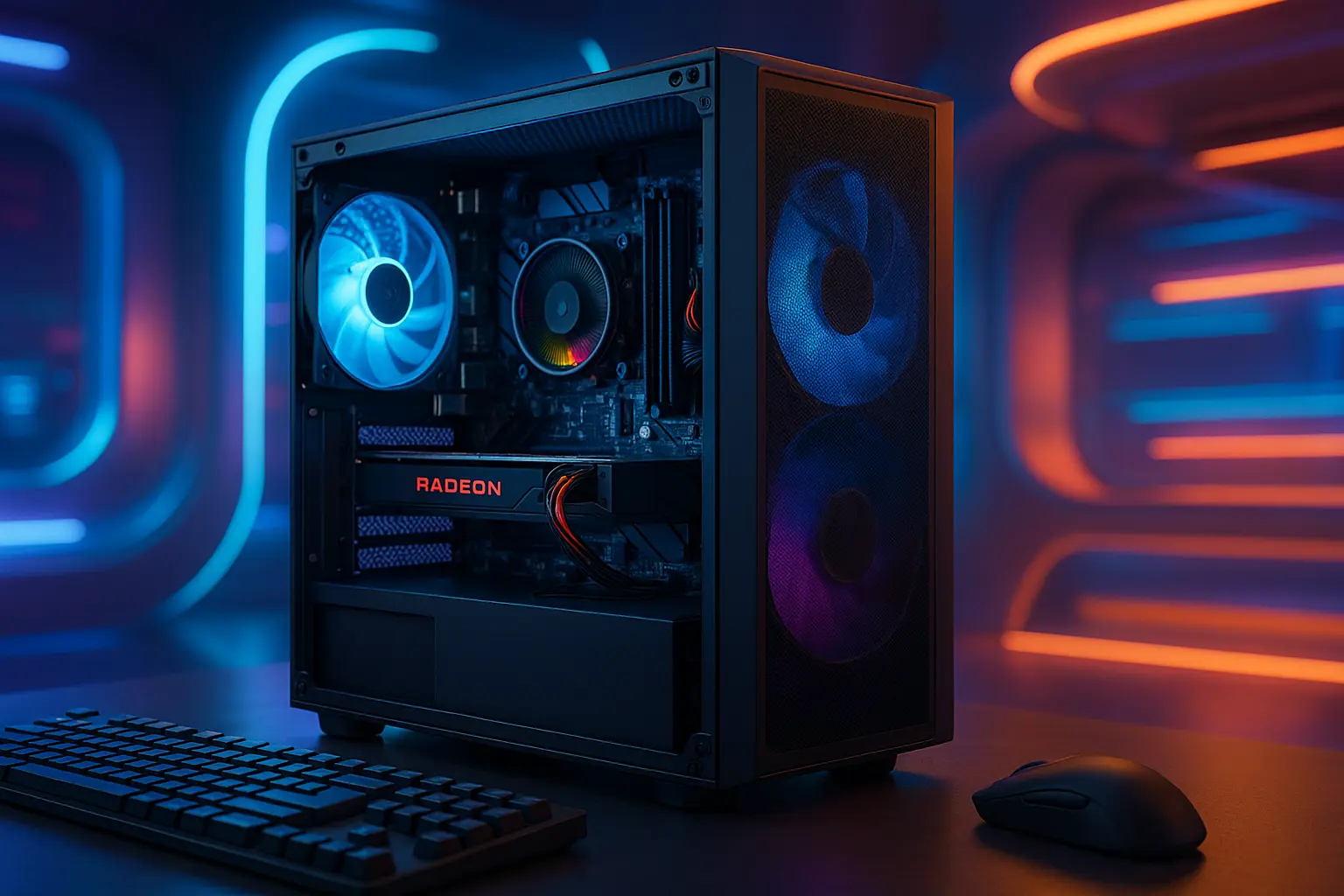 Monte seu PC: i5-10400F, RX 7600, 16GB, 480GB SSD